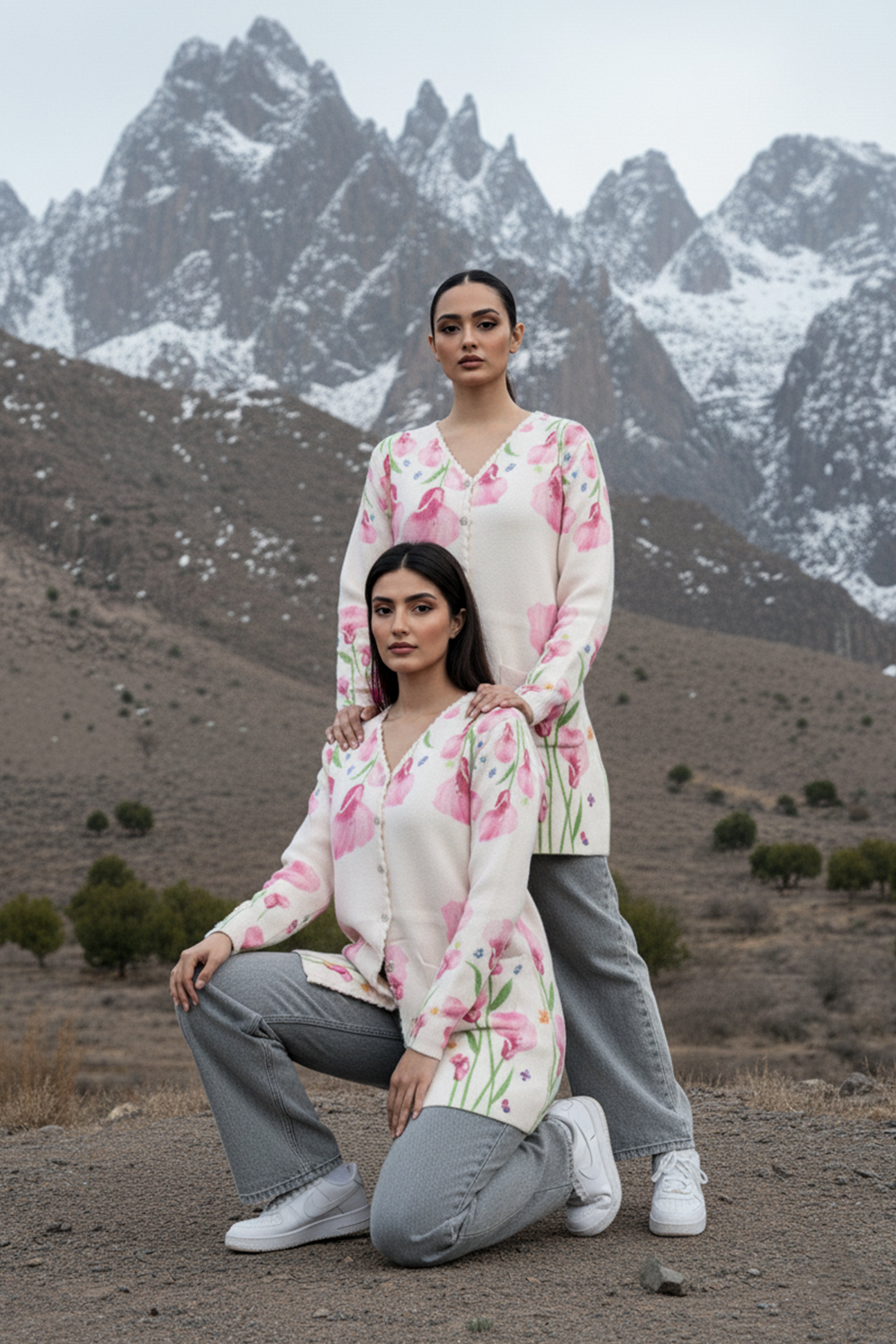 Zarmin - White Woolen Sweater