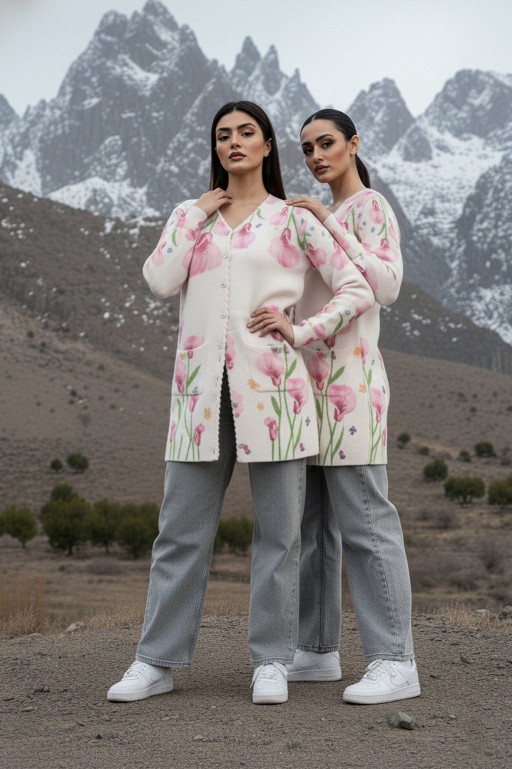 Zarmin - White Woolen Sweater