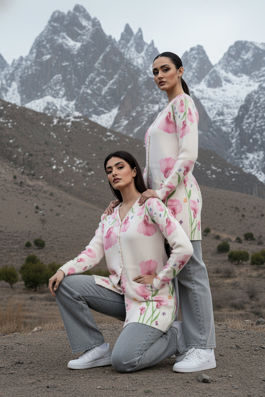 Zarmin - White Woolen Sweater