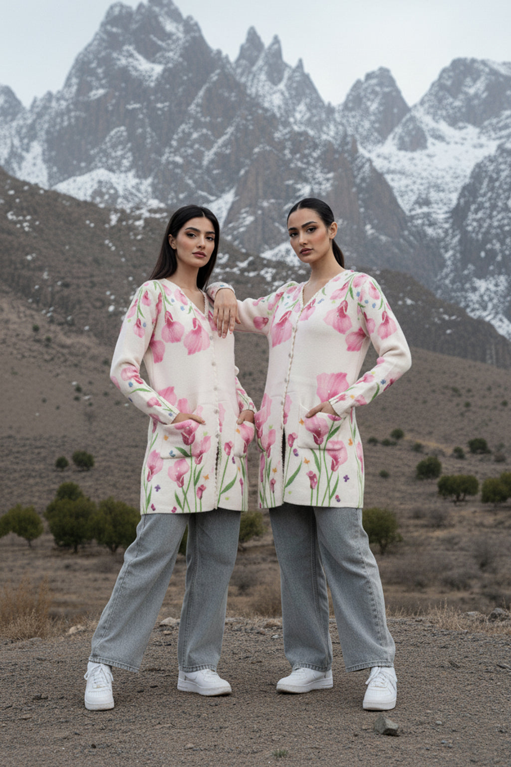 Zarmin - White Woolen Sweater