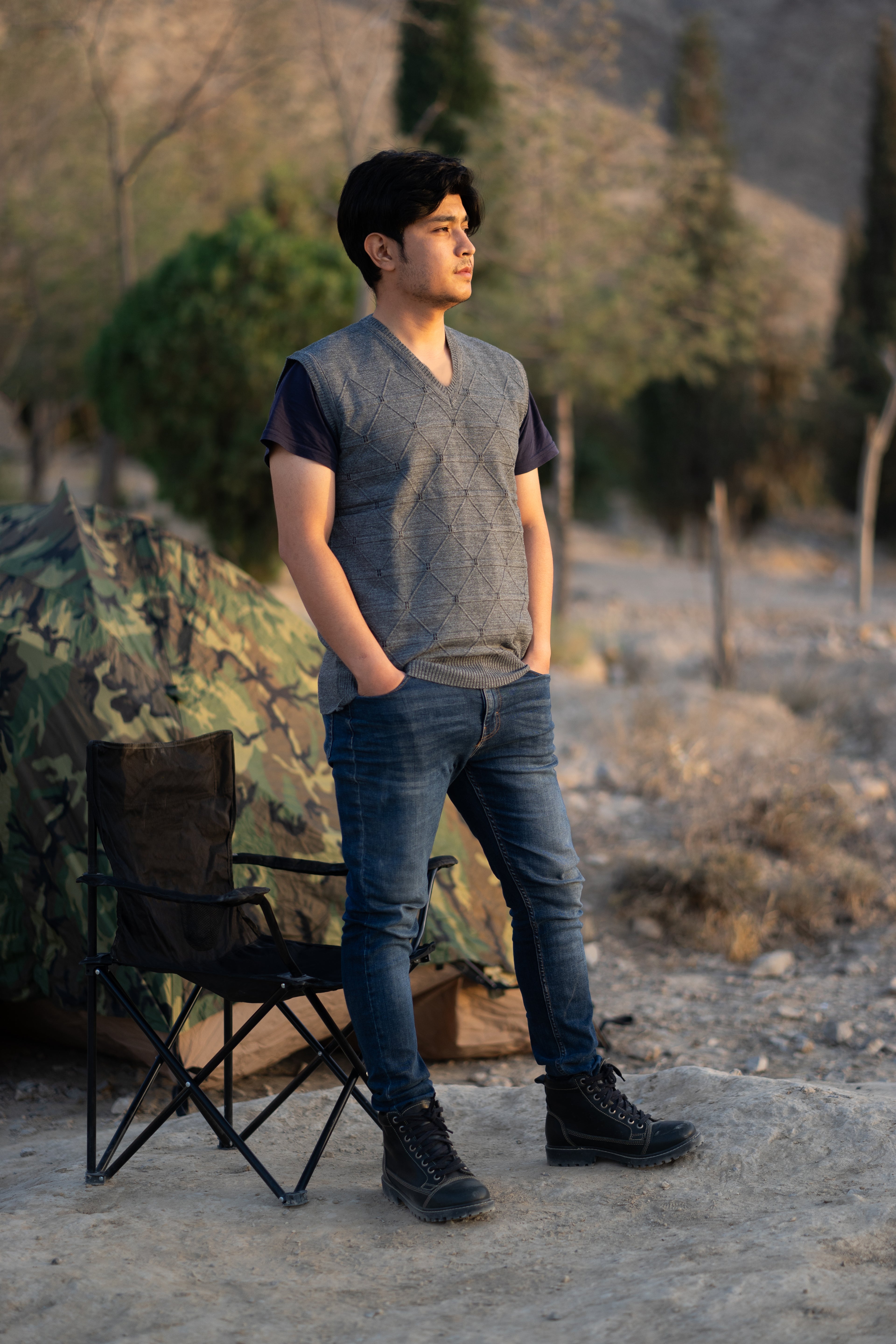 Ghost Grey - Sleeveless Sweater