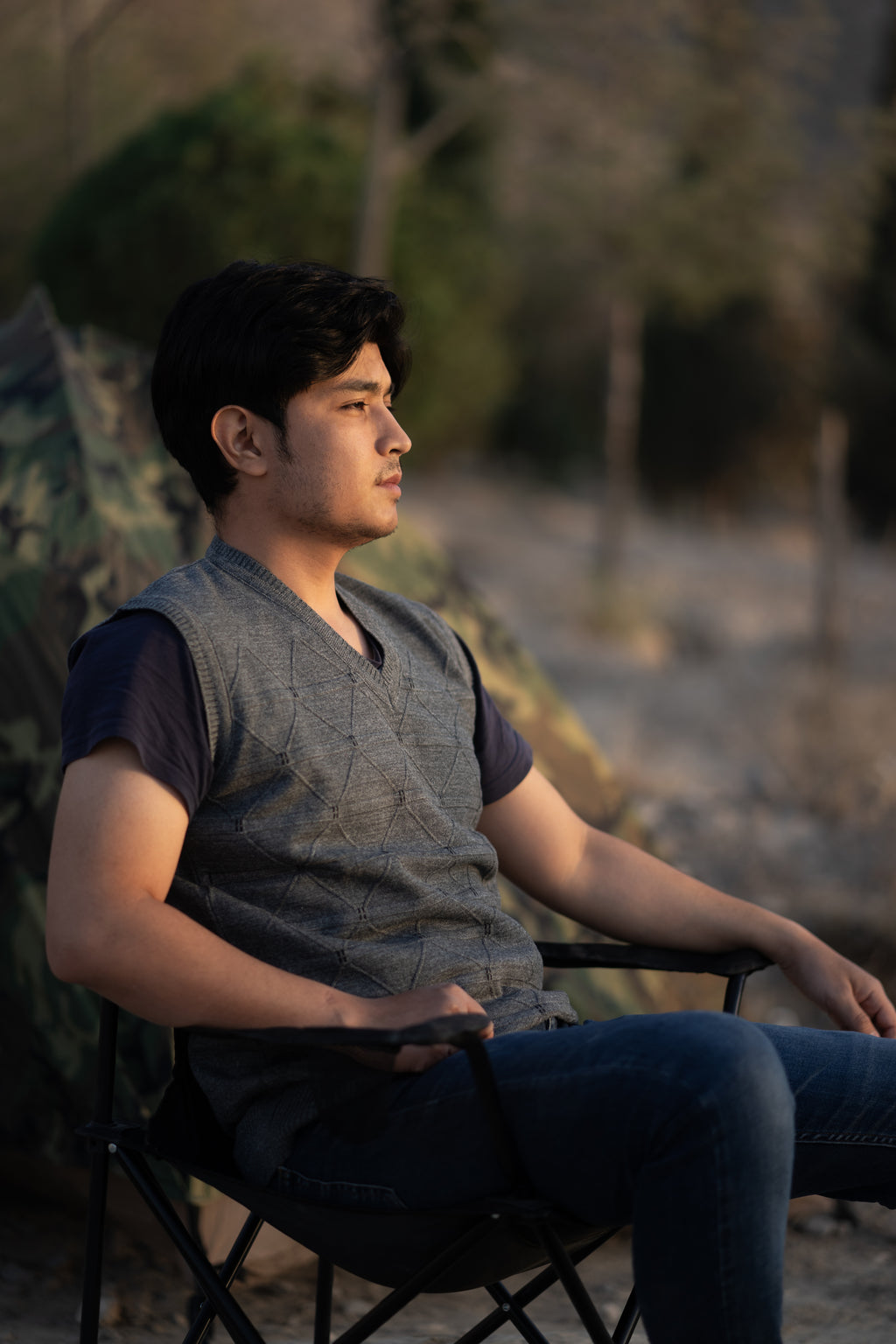 Ghost Grey - Sleeveless Sweater